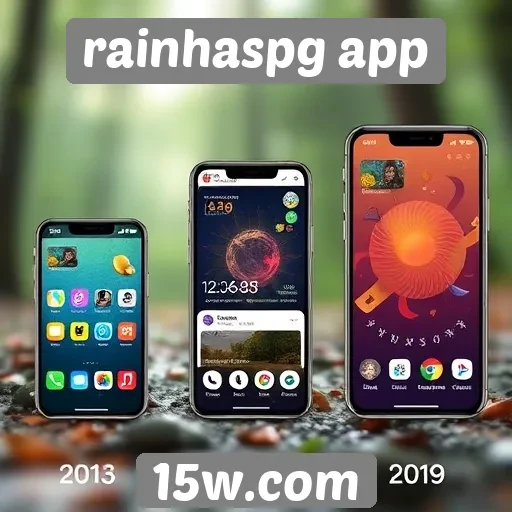 Evolução do design do rainhaspg app